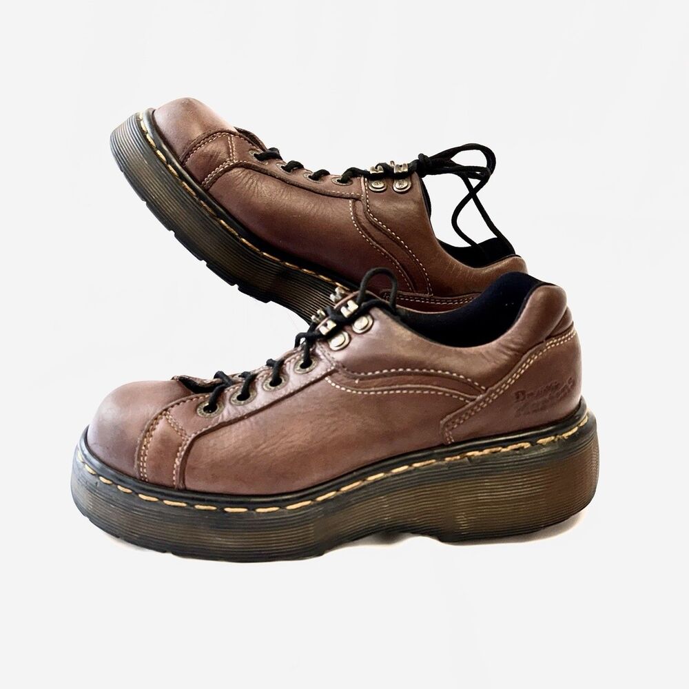 Dr Martens 9861 Chunky Grizzly Shoes Brown Unisex Size 4 UK, US Women 5 Men 6